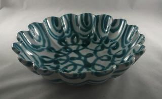 Gmundner Keramik-Schale/Wellenrand Form B 26